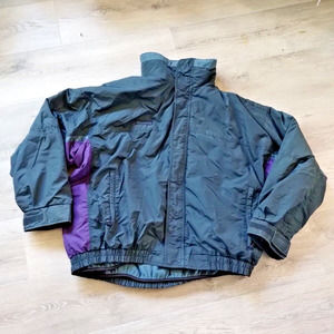VINTAGE Columbia Bugaboo Jacket 3XL 3 in 1 Fleece Lined Blue Green Purple Coat